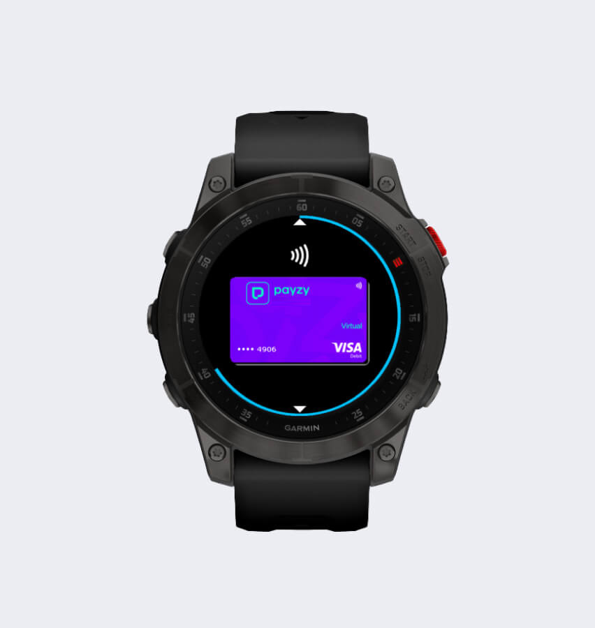 Schritt 2: Passcode-Erstellung für die payzy Karte in Garmin Pay